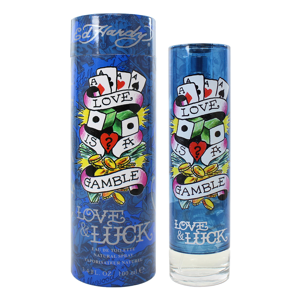Ed Hardy Love is a Gamble Love & Luck 3.4 oz EDT for Men – cacheperfume.com