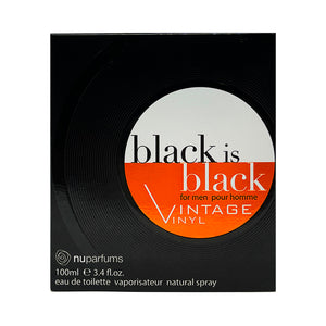 Black Is Black Vintage Vinyl 3.4 oz EDT For Men